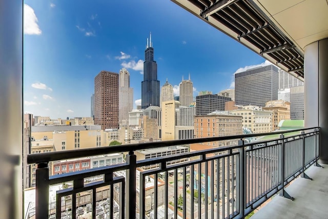 520 S State St Unit 1726, Chicago, IL 60605 - balcony with a view of skyline