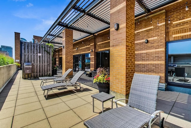520 S State St Unit 1726, Chicago, IL 60605 - view of patio / terrace with a pergola
