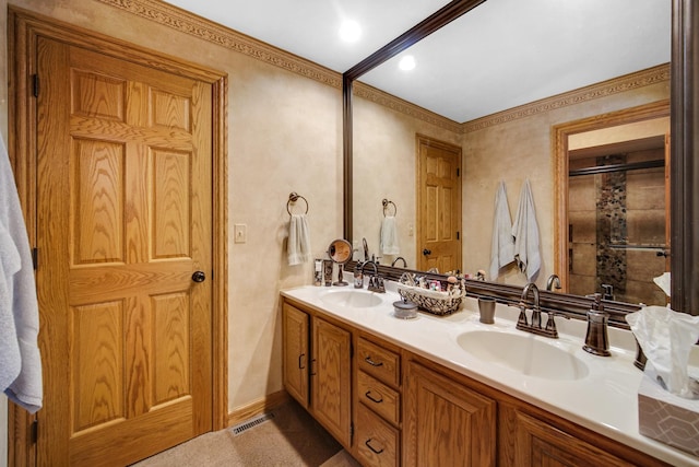 25115 W Cedarwood Ln, Ingleside, IL 60041 - full bath featuring double vanity and tiled shower