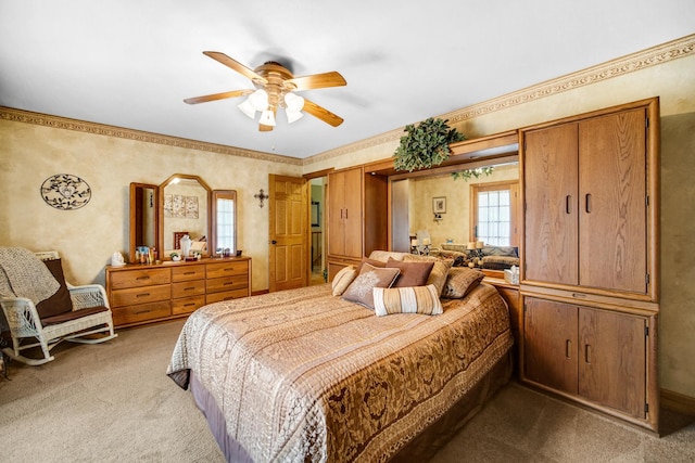 25115 W Cedarwood Ln, Ingleside, IL 60041 - bedroom featuring light carpet and a ceiling fan