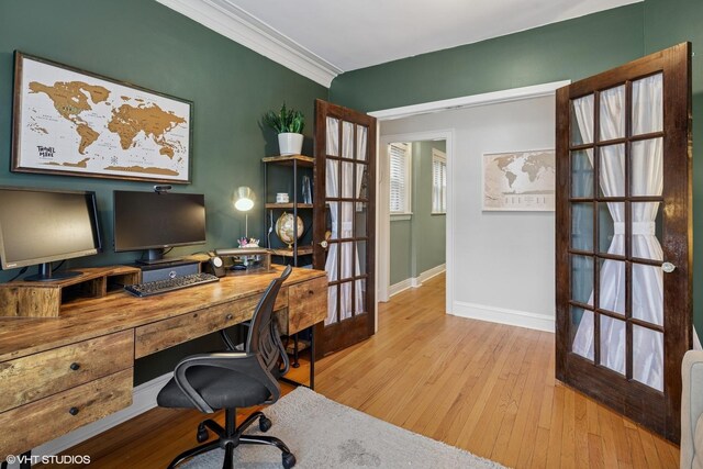 4850 N Oakley Ave Unit 1R, Chicago, IL 60625 - home office with wood finished floors and crown molding