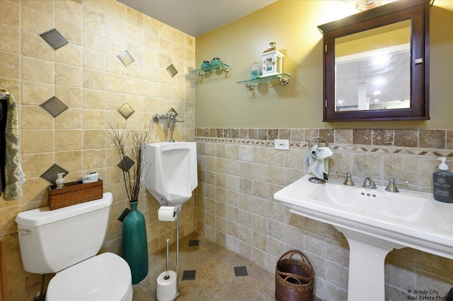1880 Crofton Dr, Algonquin, IL 60102 - bathroom with tile walls and toilet