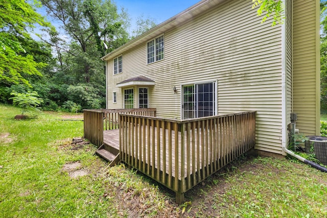 7204 Warblers Way, Roscoe, IL 61073 - rear view of house with a wooden deck