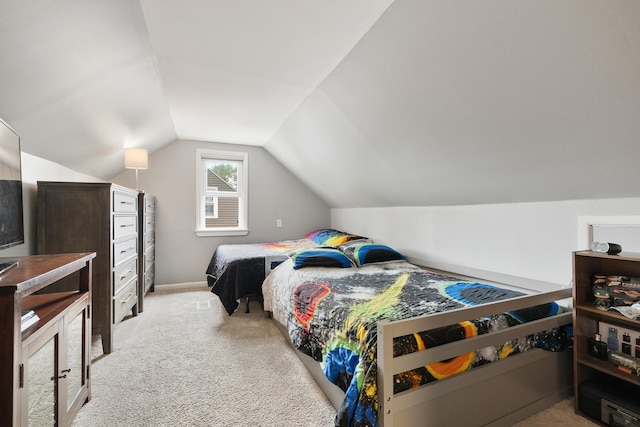 10843 Mcvicker Ave, Chicago Ridge, IL 60415 - carpeted bedroom featuring vaulted ceiling and baseboards