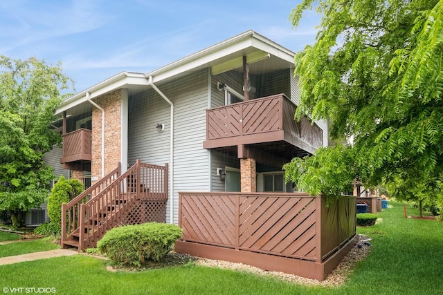 7914 164th Ct Unit 0, Tinley Park, IL 60477 - back of property with a balcony and stairway