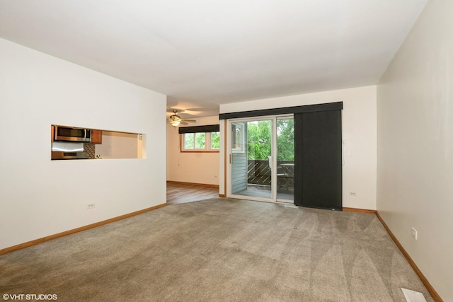 7914 164th Ct Unit 0, Tinley Park, IL 60477 - carpeted empty room featuring baseboards and ceiling fan