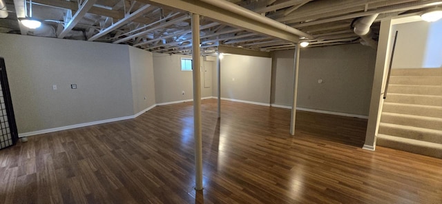1410 49th Ct, Western Springs, IL 60558 - below grade area with wood finished floors and stairs