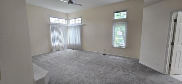 1410 49th Ct, Western Springs, IL 60558 - carpeted empty room with ceiling fan and baseboards