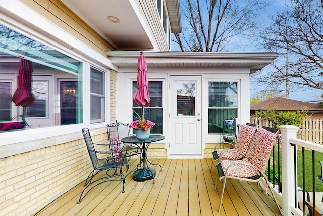 1712 Dobson St, Evanston, IL 60202 - view of wooden terrace