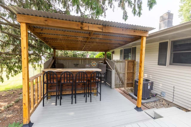 4265 Town Hall Rd, Belvidere, IL 61008 - view of deck
