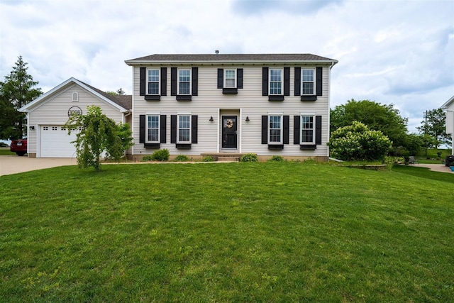 1098 Ironwood Cc Dr, Normal, IL 61761 - colonial home featuring driveway, a front lawn, and a garage