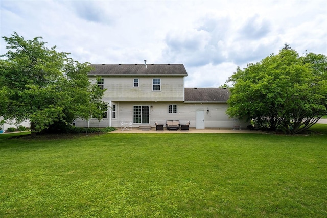 1098 Ironwood Cc Dr, Normal, IL 61761 - back of house featuring a patio area, a yard, and an outdoor hangout area