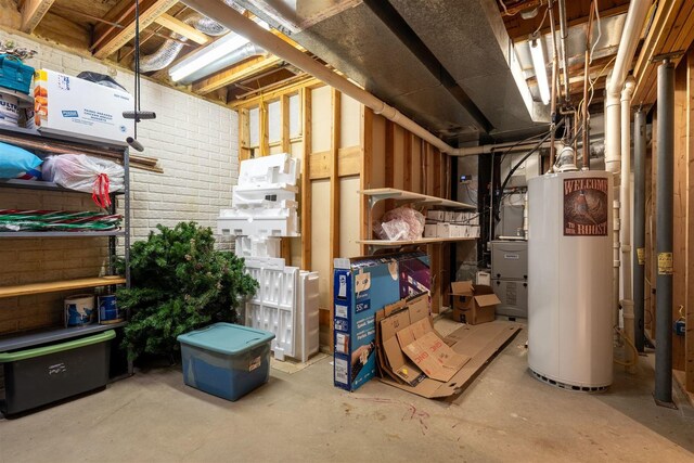 1098 Ironwood Cc Dr, Normal, IL 61761 - unfinished basement with water heater