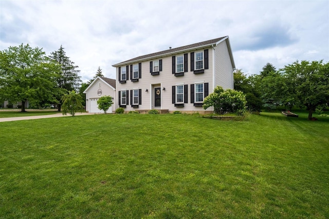 1098 Ironwood Cc Dr, Normal, IL 61761 - colonial home featuring concrete driveway, a front lawn, and an attached garage