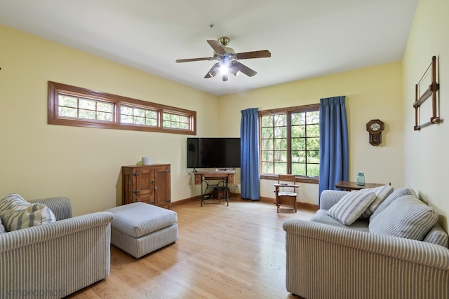 1771 Andrew Ct, Long Grove, IL 60047 - living area featuring light wood-type flooring and ceiling fan