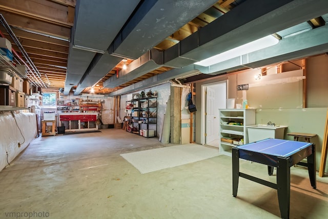 1771 Andrew Ct, Long Grove, IL 60047 - unfinished below grade area featuring a workshop area
