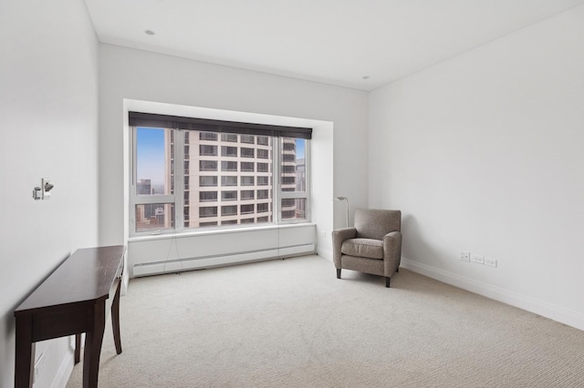 800 N Michigan Ave Unit 3103, Chicago, IL 60611 - sitting room with carpet and a baseboard heating unit