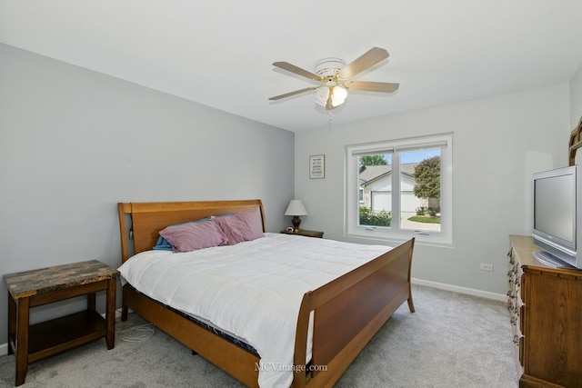 10935 Barbs Way, Orland Park, IL 60467 - bedroom featuring light colored carpet and a ceiling fan