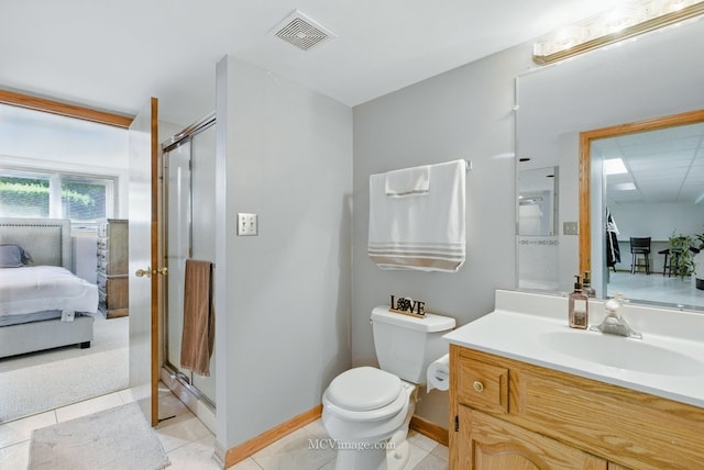 10935 Barbs Way, Orland Park, IL 60467 - ensuite bathroom featuring vanity, a shower stall, and tile patterned floors