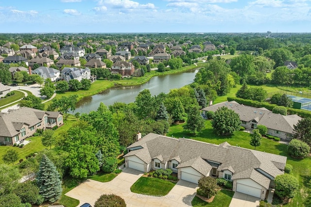 10935 Barbs Way, Orland Park, IL 60467 - aerial view of residential area featuring a large body of water