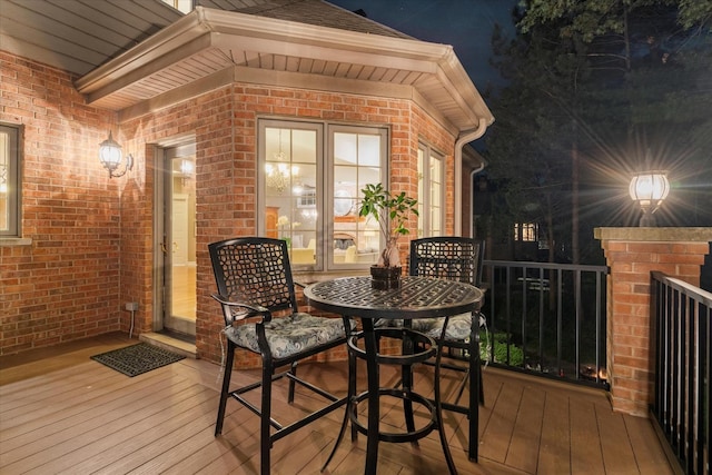 1396 Notre Dame Dr, Lemont, IL 60439 - view of deck at twilight