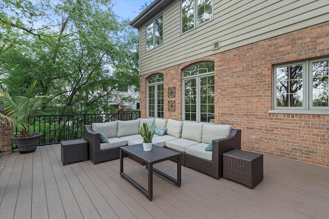 1396 Notre Dame Dr, Lemont, IL 60439 - deck featuring outdoor lounge area