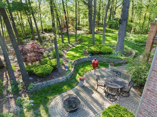 1396 Notre Dame Dr, Lemont, IL 60439 - view of yard featuring a patio area