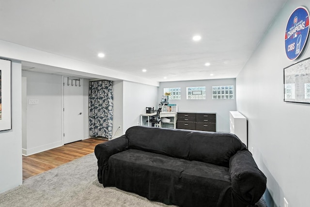7855 Silver Ct, Orland Park, IL 60462 - living area with wood finished floors and recessed lighting