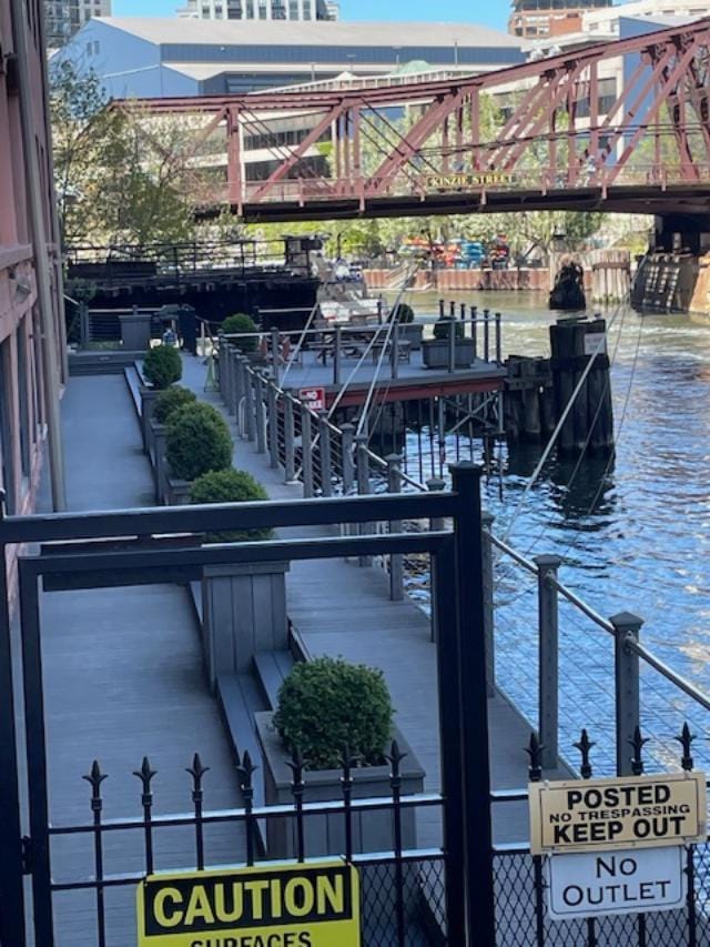 345 N Canal St Unit 1204, Chicago, IL 60606 - dock with a water view