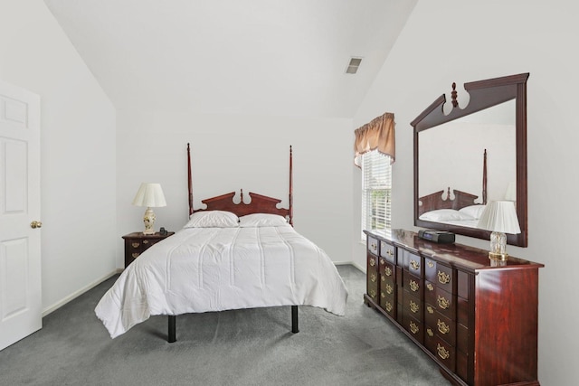 1128 Teasel Ln, Naperville, IL 60564 - bedroom featuring lofted ceiling and carpet