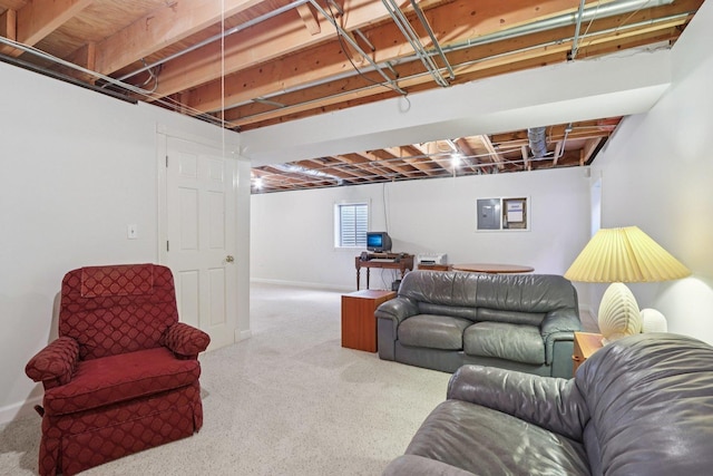 1128 Teasel Ln, Naperville, IL 60564 - living area featuring carpet floors and a desk