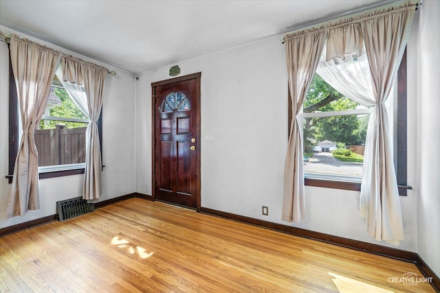 1165 Morton Ave, Elgin, IL 60120 - foyer with light wood-style floors and baseboards