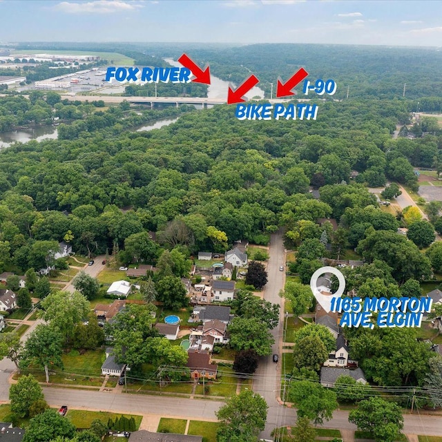 1165 Morton Ave, Elgin, IL 60120 - bird's eye view of a forest