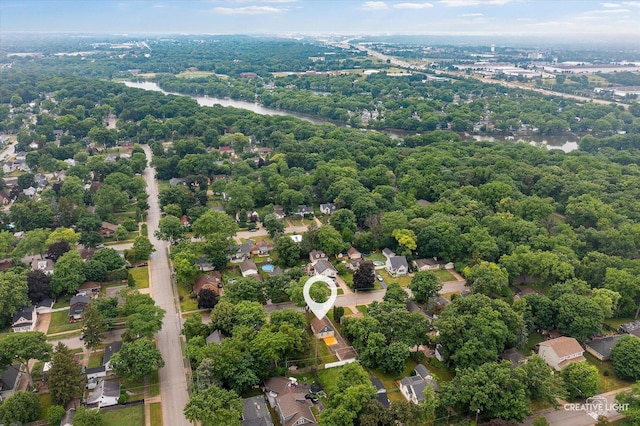 1165 Morton Ave, Elgin, IL 60120 - aerial perspective of suburban area featuring a large body of water