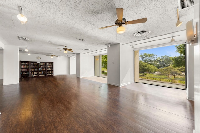 3200 N Lake Shore Dr N Unit 1910, Chicago, IL 60657 - unfurnished living room featuring a ceiling fan and wood finished floors