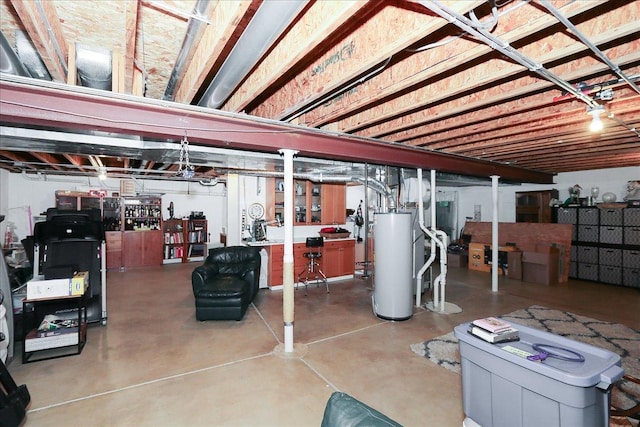 768 W St Johns Pl, Addison, IL 60101 - unfinished basement featuring water heater