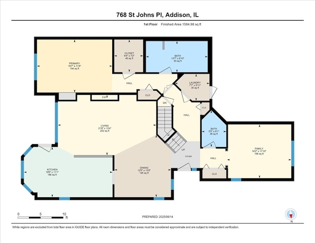 768 W St Johns Pl, Addison, IL 60101 - view of room layout