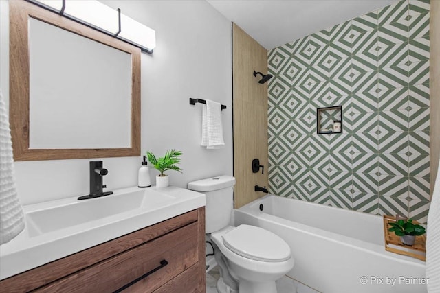 1422 Ridgeway St, Round Lake Beach, IL 60073 - full bathroom with vanity and tub / shower combination