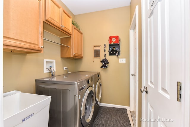 459 Waubonsee Cir, Oswego, IL 60543 - laundry room with cabinet space, washing machine and clothes dryer, and tile patterned floors