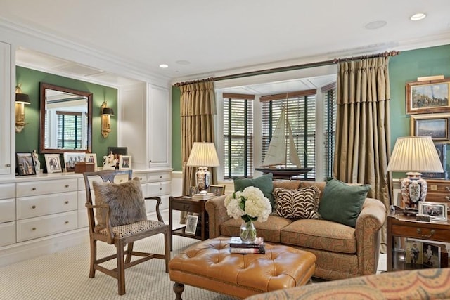 5 Woodley Rd, Winnetka, IL 60093 - living area featuring ornamental molding
