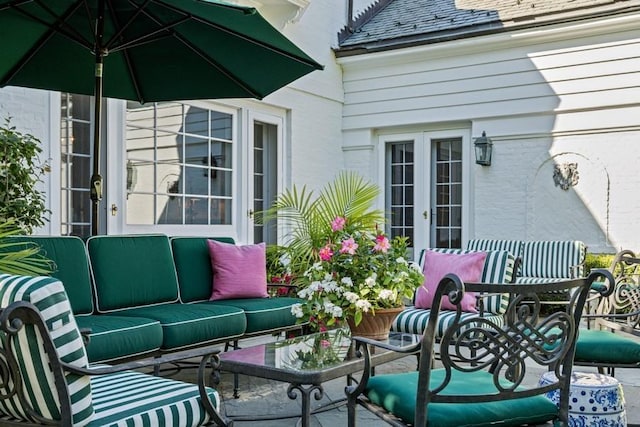 5 Woodley Rd, Winnetka, IL 60093 - view of patio / terrace with french doors and outdoor lounge area