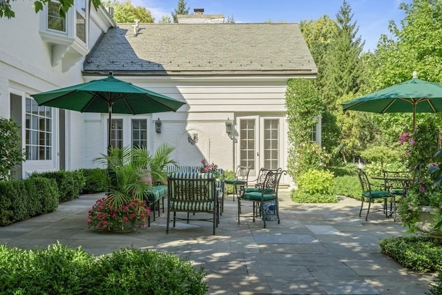5 Woodley Rd, Winnetka, IL 60093 - view of patio featuring french doors