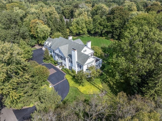 5 Woodley Rd, Winnetka, IL 60093 - aerial view of property and surrounding area with a forest