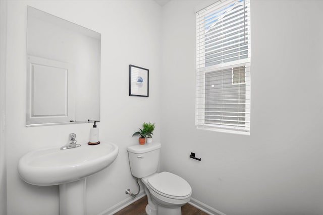 2029 Magnolia Ln, Wonder Lake, IL 60097 - bathroom with toilet and wood finished floors