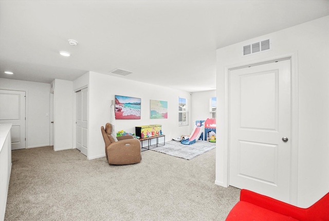 2029 Magnolia Ln, Wonder Lake, IL 60097 - carpeted living room with baseboards and recessed lighting