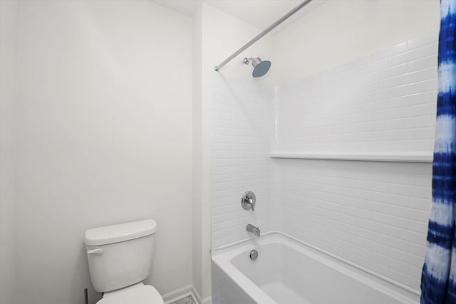 2029 Magnolia Ln, Wonder Lake, IL 60097 - bathroom with shower / bath combo with shower curtain and toilet