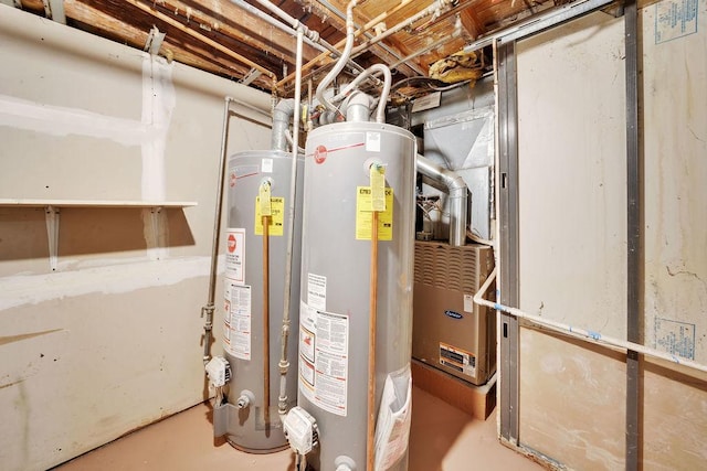4637 S Homan Ave, Chicago, IL 60632 - utility room with gas water heater