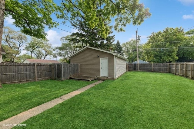 2811 Elim Ave, Zion, IL 60099 - fenced backyard featuring an outbuilding