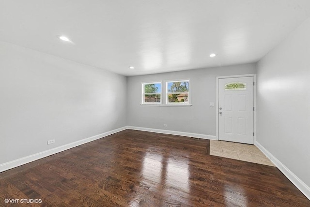 2811 Elim Ave, Zion, IL 60099 - foyer entrance with recessed lighting and wood finished floors