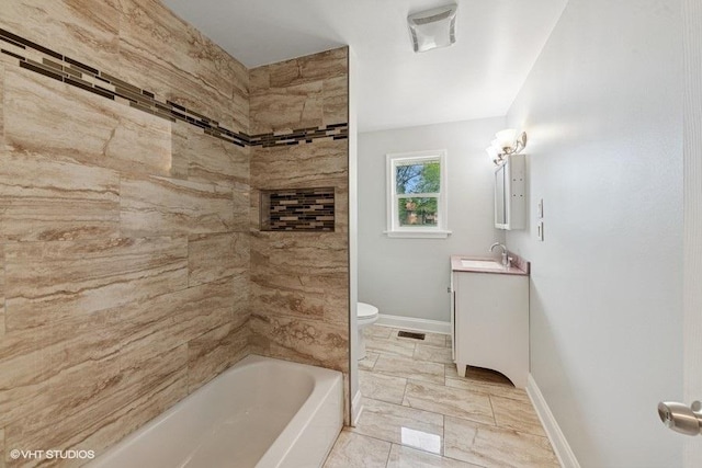 2811 Elim Ave, Zion, IL 60099 - full bathroom with vanity and shower / bath combination